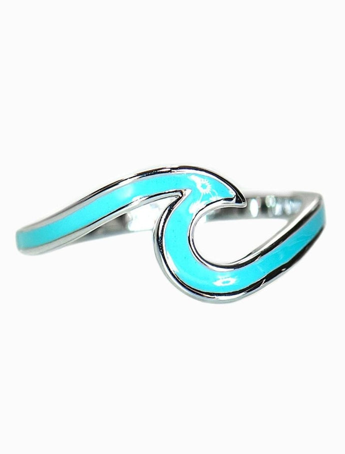 ENAMELED WAVE RING 8