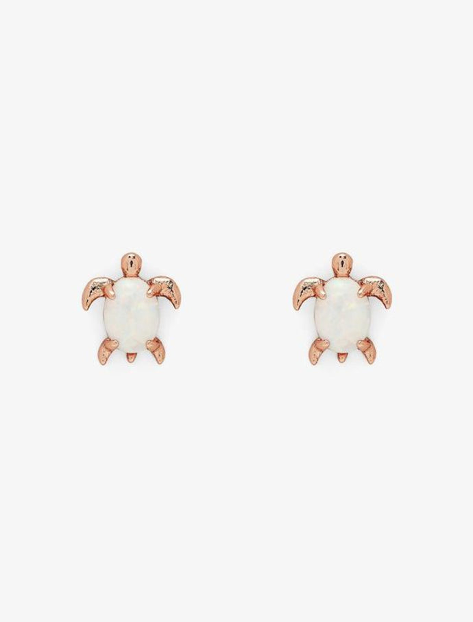 OPAL SEA TURTLE EARRING