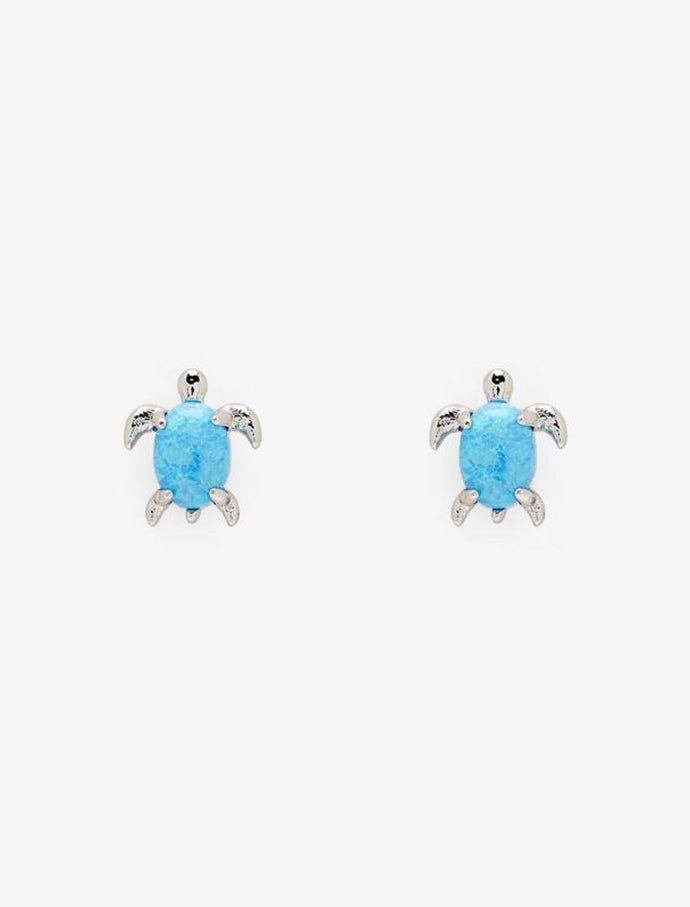 Opal Sea Turtle Earrings